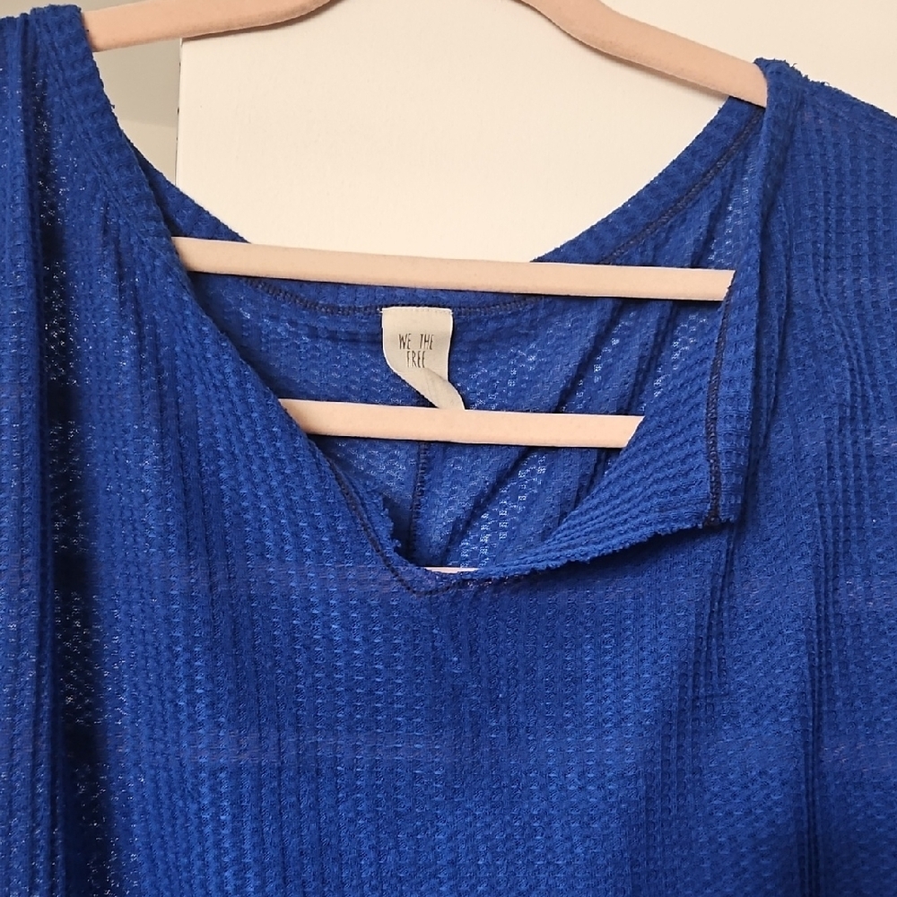 Blue Knit Top